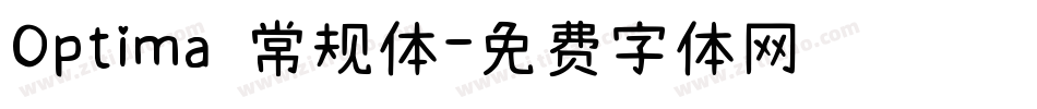 Optima 常规体字体转换